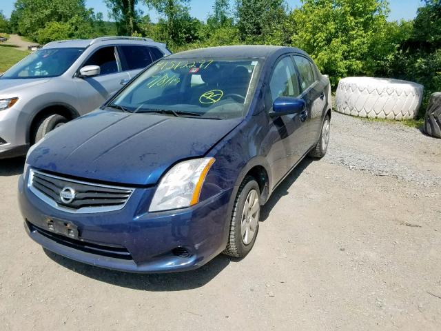 3N1AB6AP7AL683254 - 2010 NISSAN SENTRA 2.0 BLUE photo 2