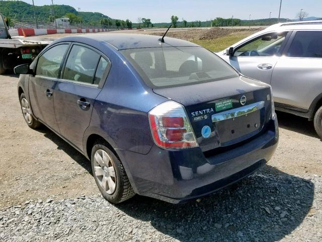 3N1AB6AP7AL683254 - 2010 NISSAN SENTRA 2.0 BLUE photo 3