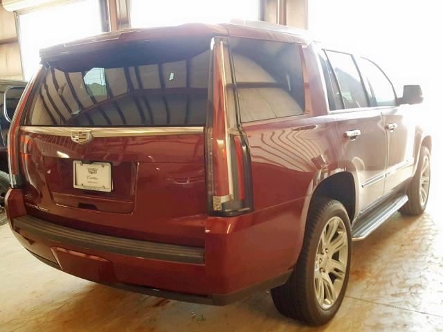 1GYS3BKJ0HR254357 - 2017 CADILLAC ESCALADE L BURGUNDY photo 4