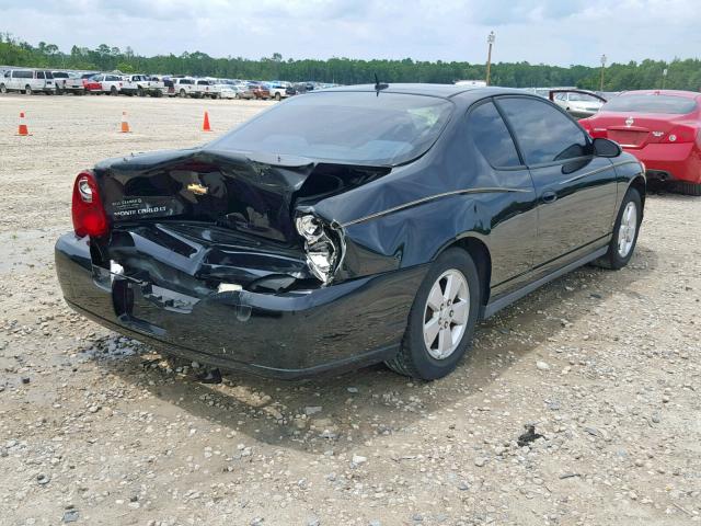 2G1WM16K169342982 - 2006 CHEVROLET MONTE CARL შავი ფოტო 4