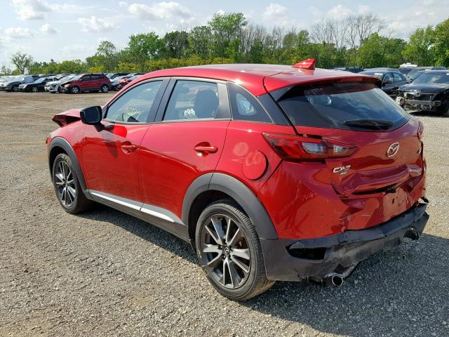 JM1DKFD76H0167822 - 2017 MAZDA CX-3 GRAND RED photo 3