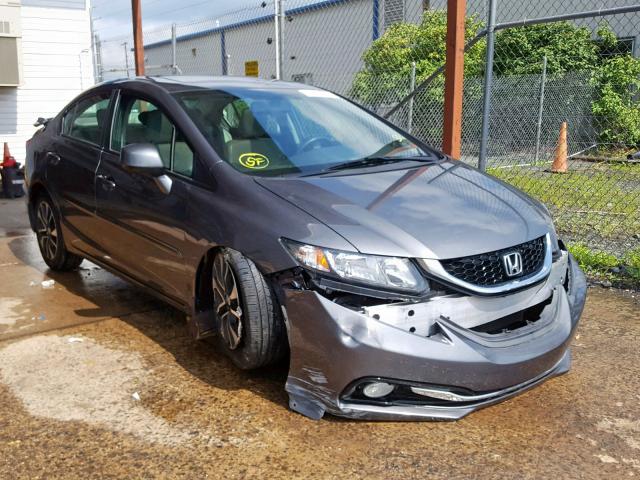 19XFB2F94DE252885 - 2013 HONDA CIVIC EXL ნაცრისფერი ფოტო 1