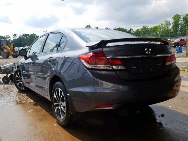 19XFB2F94DE252885 - 2013 HONDA CIVIC EXL ნაცრისფერი ფოტო 3