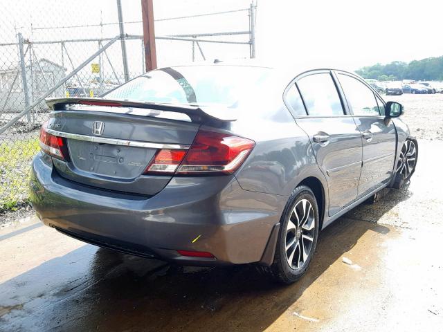 19XFB2F94DE252885 - 2013 HONDA CIVIC EXL ნაცრისფერი ფოტო 4