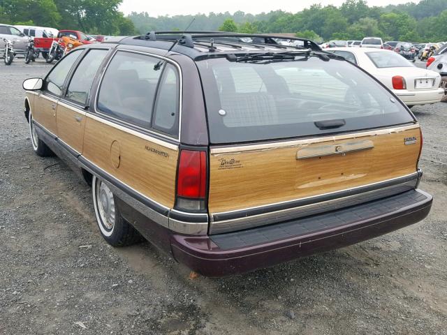 1G4BR82P3SR420949 - 1995 BUICK ROADMASTER BURGUNDY photo 3