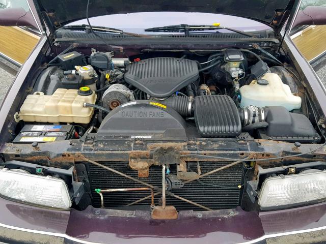 1G4BR82P3SR420949 - 1995 BUICK ROADMASTER BURGUNDY photo 7