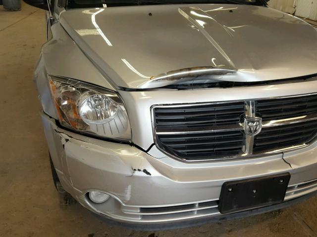 1B3CB5HA5BD160910 - 2011 DODGE CALIBER HE SILVER photo 9