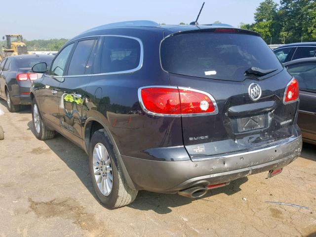 5GAKRCED8CJ376246 - 2012 BUICK ENCLAVE BLACK photo 3