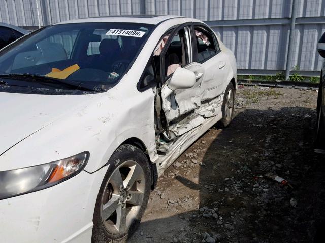 2HGFA1F61AH036254 - 2010 HONDA CIVIC LX-S Սպիտակ լուսանկար 9