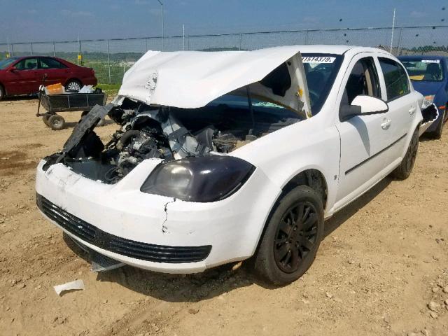 1G1AT58H397130841 - 2009 CHEVROLET COBALT LT WHITE photo 2