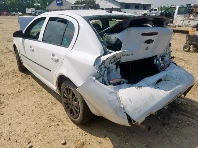 1G1AT58H397130841 - 2009 CHEVROLET COBALT LT WHITE photo 3