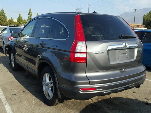 5J6RE4H77BL102411 - 2011 HONDA CR-V EXL GRAY photo 3