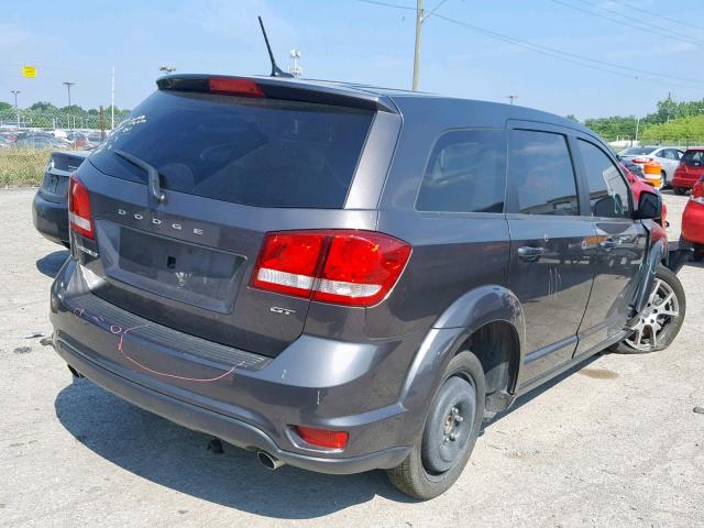 3C4PDCEG1HT684808 - 2017 DODGE JOURNEY GT GRAY photo 4