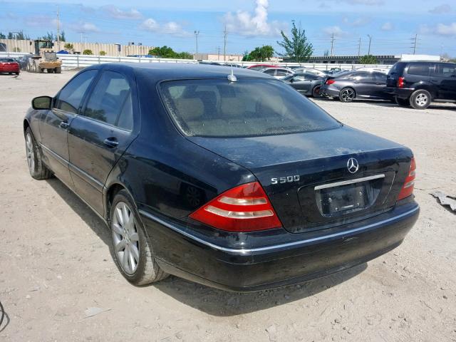 WDBNG75J6YA080047 - 2000 MERCEDES-BENZ S 500 BLACK photo 3