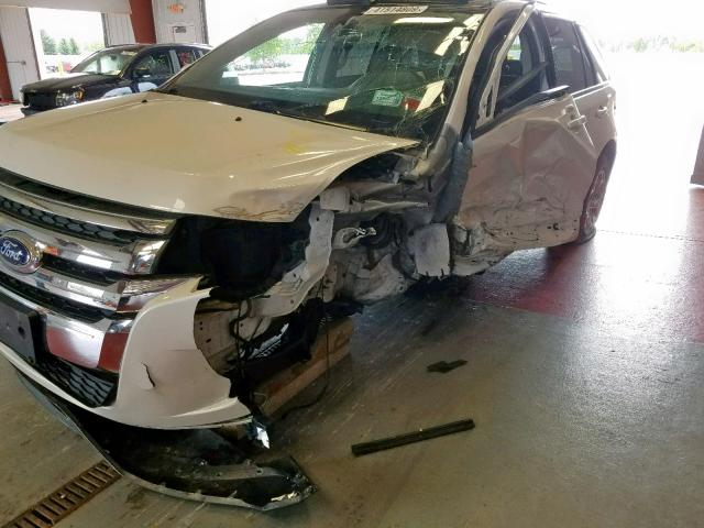 2FMDK3JC3DBE31843 - 2013 FORD EDGE SEL WHITE photo 9