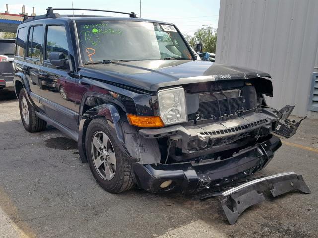 1J8HG48P07C547097 - 2007 JEEP COMMANDER BLACK photo 1