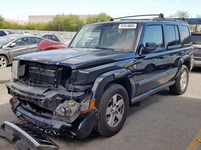 1J8HG48P07C547097 - 2007 JEEP COMMANDER BLACK photo 2