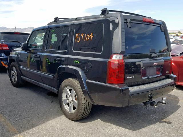 1J8HG48P07C547097 - 2007 JEEP COMMANDER BLACK photo 3