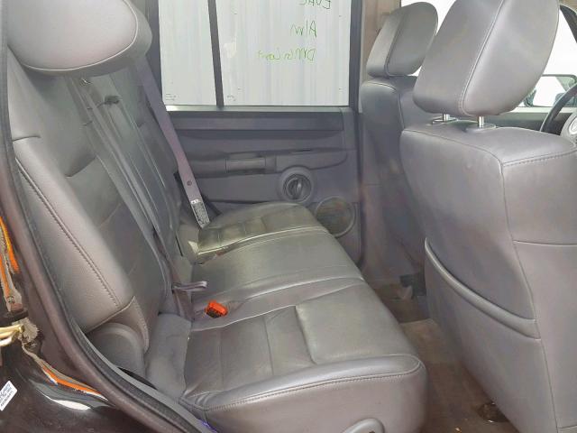 1J8HG48P07C547097 - 2007 JEEP COMMANDER BLACK photo 6