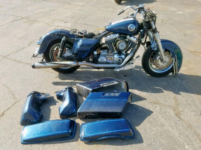 1HD1FCW181Y654072 - 2001 HARLEY-DAVIDSON FLHTCUI BLUE photo 9