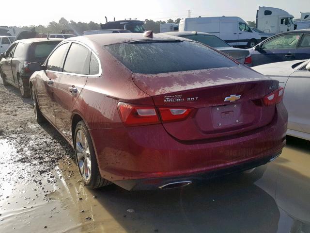 1G1ZE5SX3JF148554 - 2018 CHEVROLET MALIBU PRE MAROON photo 3