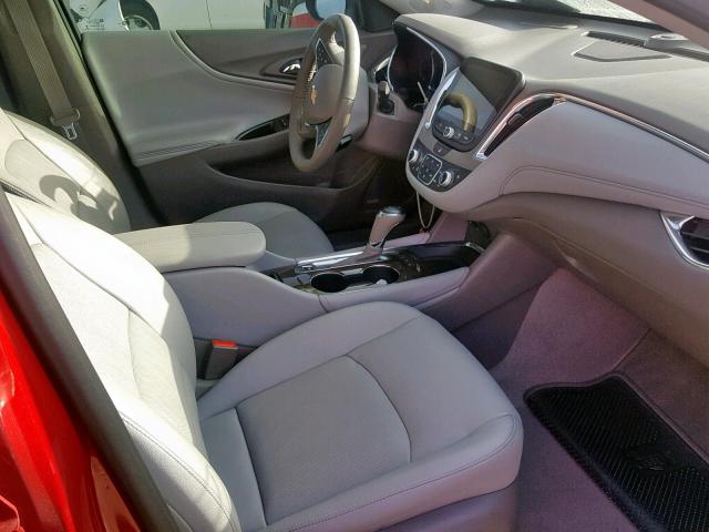 1G1ZE5SX3JF148554 - 2018 CHEVROLET MALIBU PRE MAROON photo 5