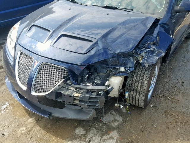 1G2ZM577594190383 - 2009 PONTIAC G6 GXP BLUE photo 9