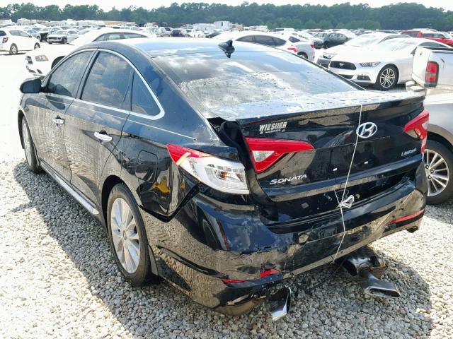 5NPE34AF5FH190767 - 2015 HYUNDAI SONATA SPO BLACK photo 3