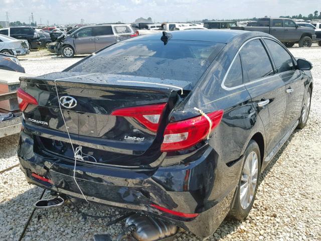 5NPE34AF5FH190767 - 2015 HYUNDAI SONATA SPO BLACK photo 4