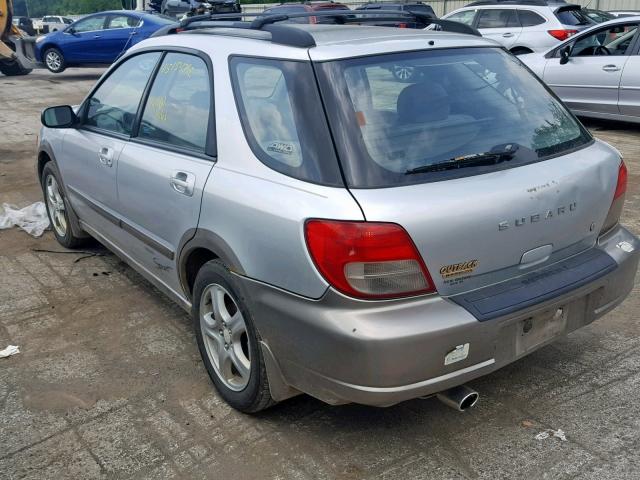 JF1GG68562H829873 - 2002 SUBARU IMPREZA OU SILVER photo 3