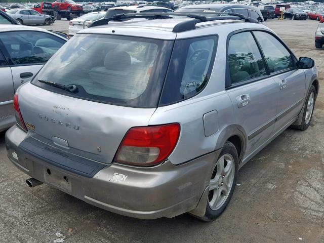 JF1GG68562H829873 - 2002 SUBARU IMPREZA OU SILVER photo 4