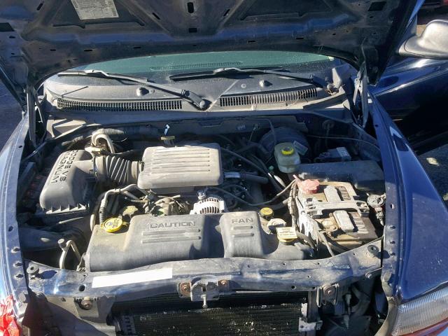 1D7HL48N43S157725 - 2003 DODGE DAKOTA QUA BLUE photo 7