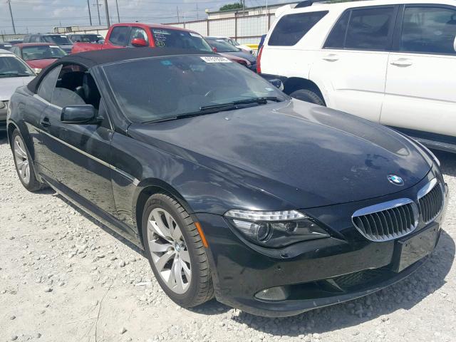 WBAEB53588CX61743 - 2008 BMW 650 I BLACK photo 1