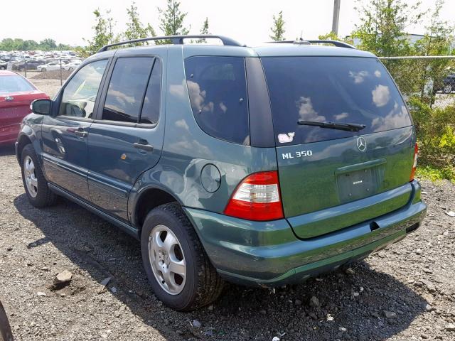 4JGAB57E83A435114 - 2003 MERCEDES-BENZ ML 350 GREEN photo 3