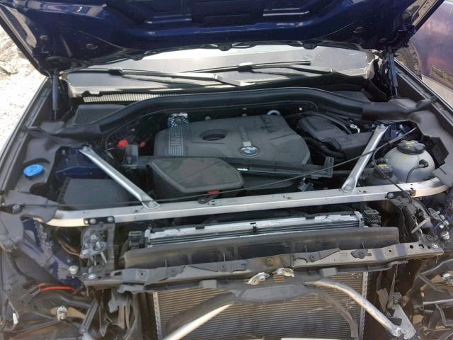 5UXTR7C54KLA48381 - 2019 BMW X3 SDRIVE3 BLUE photo 7