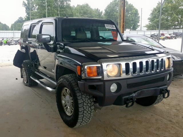 5GTDN13E278243040 - 2007 HUMMER H3 BLACK photo 1