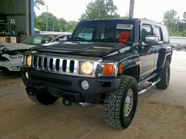 5GTDN13E278243040 - 2007 HUMMER H3 BLACK photo 2