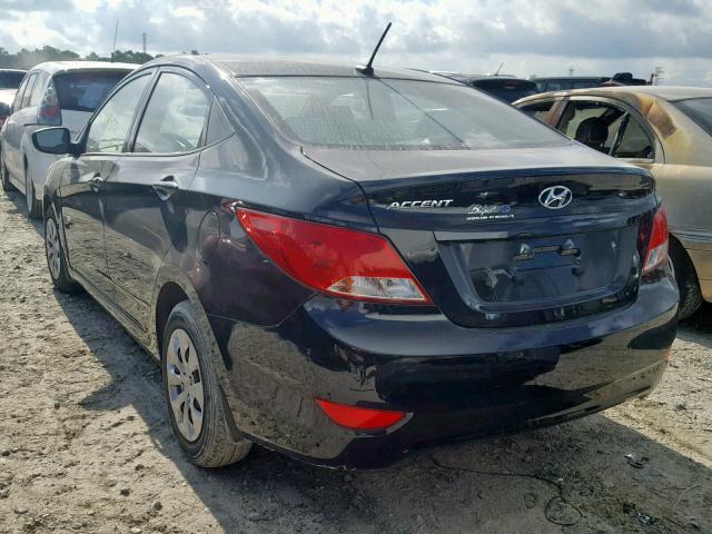 KMHCT4AE5HU351220 - 2017 HYUNDAI ACCENT SE BLACK photo 3