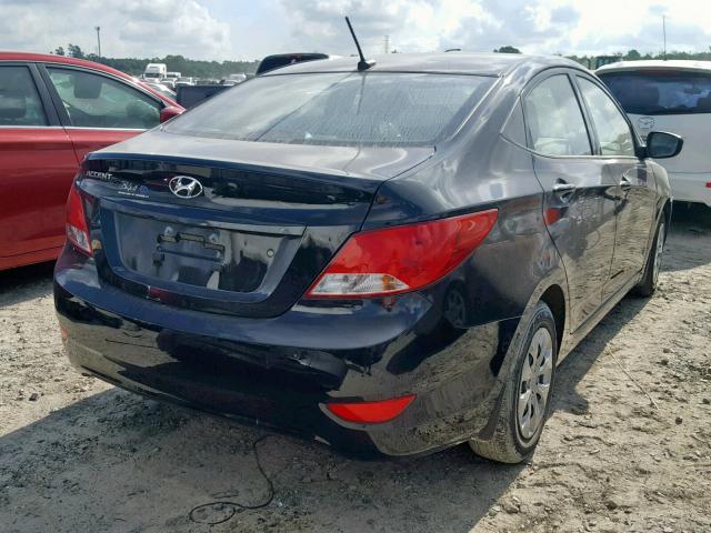 KMHCT4AE5HU351220 - 2017 HYUNDAI ACCENT SE BLACK photo 4