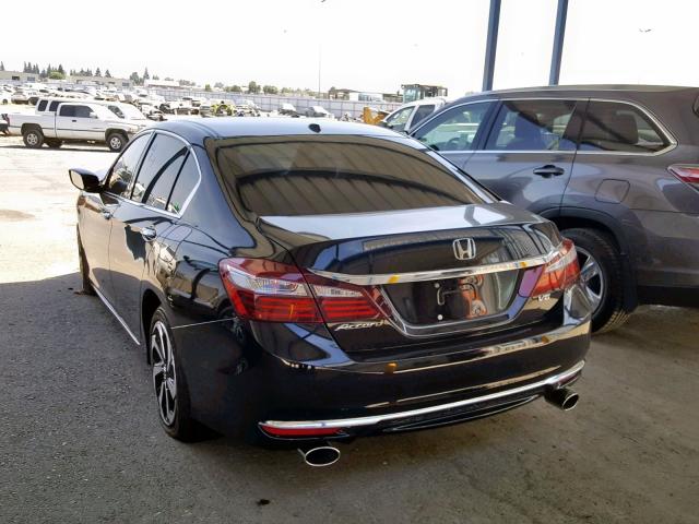 1HGCR3F89GA011702 - 2016 HONDA ACCORD EXL BLACK photo 3