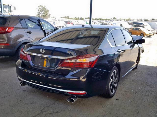 1HGCR3F89GA011702 - 2016 HONDA ACCORD EXL BLACK photo 4