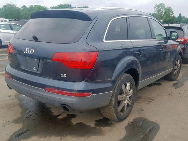 WA1AV74LX7D032132 - 2007 AUDI Q7 4.2 QUA BLUE photo 4