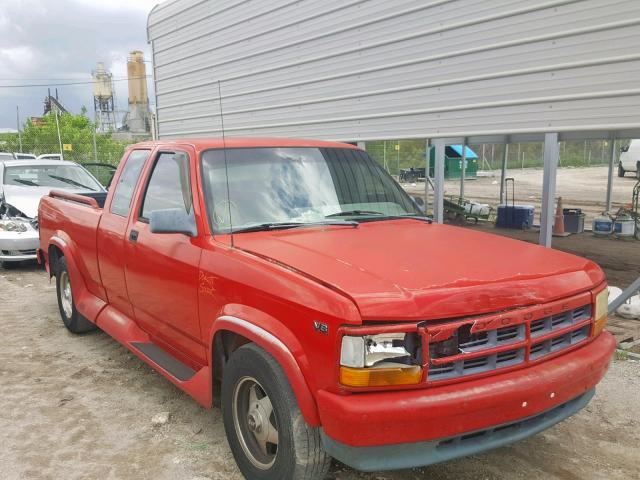 1B7GL23Y7SW929542 - 1995 DODGE DAKOTA RED photo 1