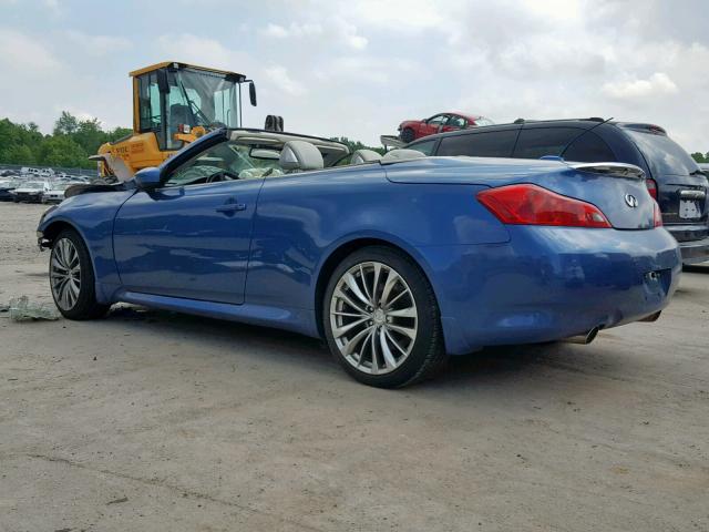 JN1CV6FE9BM950389 - 2011 INFINITI G37 BASE BLUE photo 3