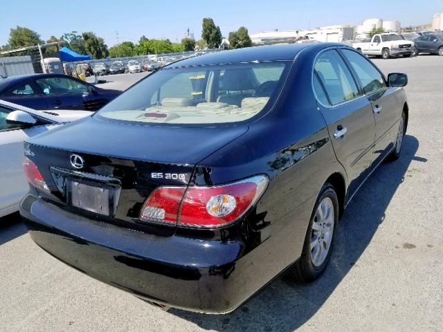 JTHBF30G620064244 - 2002 LEXUS ES 300 BLACK photo 4