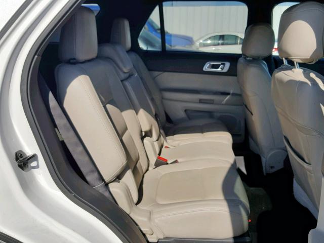 1FM5K8F89EGA75379 - 2014 FORD EXPLORER L WHITE photo 6