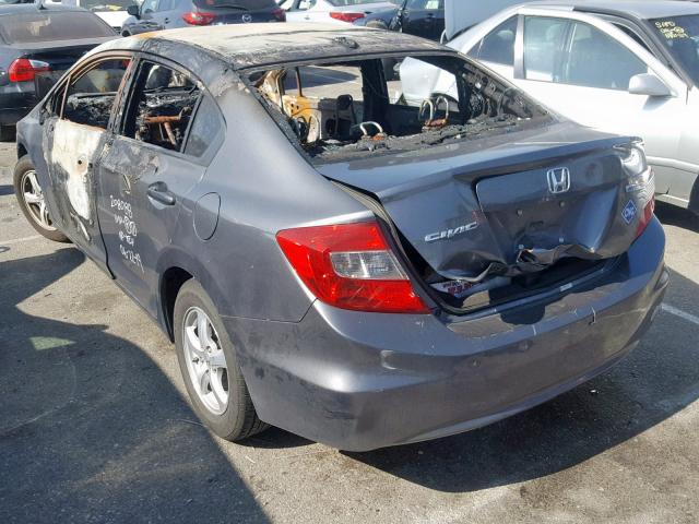 19XFB5F55CE001399 - 2012 HONDA CIVIC NATU GRAY photo 3