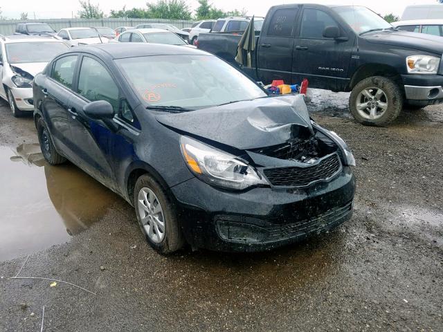 KNADM4A31F6503786 - 2015 KIA RIO LX BLACK photo 1