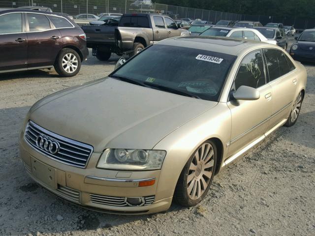 WAUML44E54N007599 - 2004 AUDI A8 L QUATT GOLD photo 2