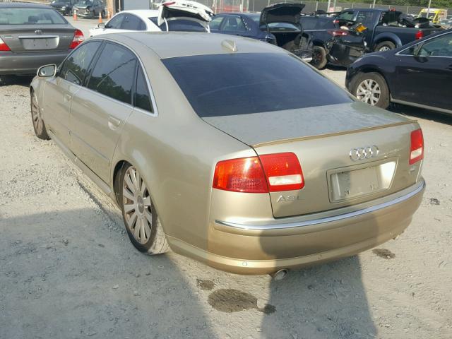 WAUML44E54N007599 - 2004 AUDI A8 L QUATT GOLD photo 3